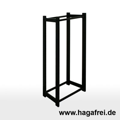 CUBE Multifunktionsregal 100 x 50 x 25 cm schwarz RAL9005