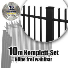 Frontgitter PROTECTION Komplett-Set feuerverzinkt + pulverbeschichtet 10m