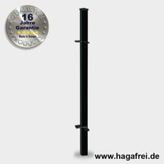 Zaunpfosten OPTIMA feuerverzinkt + schwarz 40 x 40 mm