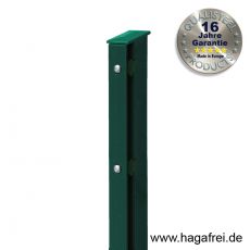 Rechteckpfosten Schiene für Industriezäune 60 x 40 mm fvz + pulverbeschichtet