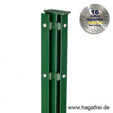 Eckpfosten Schiene für Industriezäune 60 x 40 mm fvz + pulverbeschichtet