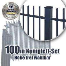 Frontgitter PROTECTION Komplett-Set feuerverzinkt + pulverbeschichtet 100m