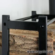 CUBE Multifunktionsregal 100 x 50 x 25 cm schwarz RAL9005