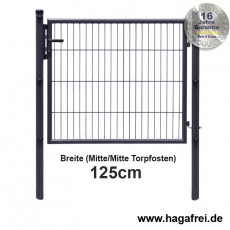 Doppelstab-Tor EASY-B-EASY fvz. + anthr. 1,25m Breite